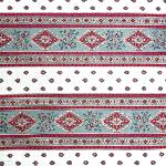 Nappe Enduite Carrée Rayures motif Provençal "Esterel"