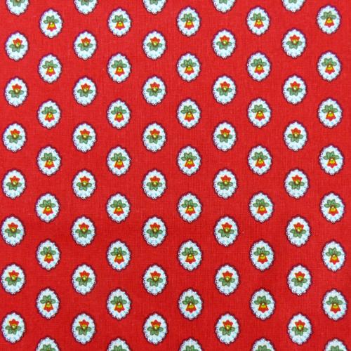 Serviette de table motif Provençal "Gordes", coloris Rouge