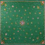 Foulard Provençal lune de miel vert 60x60 cm