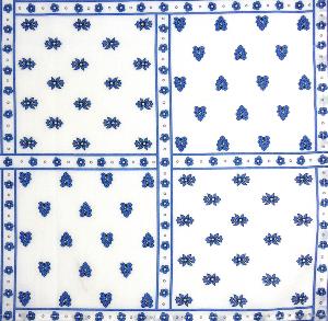 Foulard Provençal Patch blanc 53x53 cm