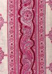 Galon Découpé Tissu de Provence 100% coton Laize 8 cm Rose "Volutes