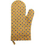 Gant de cuisine en tissu Provenal Jaune motif Bonis