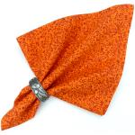 Serviette de table Provençale orange motif fleur de sel