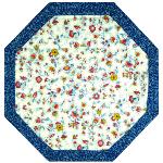 Set de table matelassé octogonal Multicolore motif Champêtre
