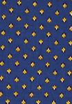 Coupon Tissu Provençal Bleu motif Lavande 1,50 x 0,70 m