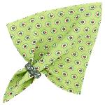 Serviette de table motif Proven�al "Gordes", coloris Vert