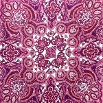 Chale 120x120 Ispahan Bordeaux