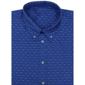 Chemise Homme Provençale cintrée bleu foncé