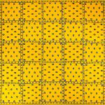 Foulard Provençal Patch jaune 53x53 cm