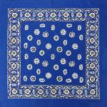 Foulard carré Provençal Mistraou Bleu/Blanc 40x40 cm
