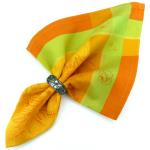 Serviette de table jacquard orange pis orange