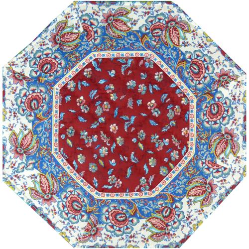 Set de table matelassé octogonal Rouge motif Champêtre