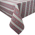 Nappe Enduite Carrée Rayures motif Provençal "Esterel"