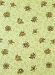 Tissu Provençal coton Laize 140 cms vert clair papillons