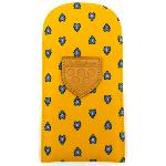 Etui à lunettes provençal cuir jaune