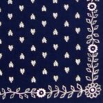 Foulard Provenal Manade bleu nuit 40x40 cm