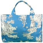 Sac Provençal Cabas motif Pastoral Bleu