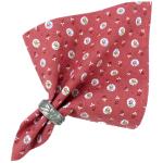 Serviette de table tissu Provenal rouge motif fleurettes