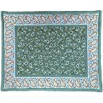 Set de table matelassé 37x47 Vert motif Volutes