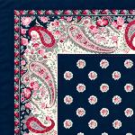 Foulard Provençal Maianenco Bleu