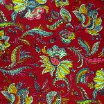 Nappe Carrée Rouge joli motif Provençal "Inola"