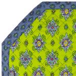 Set de table orignal octogonal vert motif Batiste