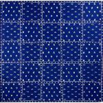 Foulard Provençal Patch bleu 53x53 cm