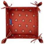 Panire  pain Brique en tissu Provenal motif Roussillon