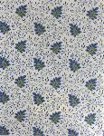 Tissu Provenal 100% coton 149 cm Campano Crme Bleu