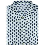 Chemise homme Provençale Blanc/Bleu motif Sixties