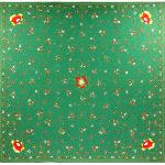 Foulard Provençal Farandole vert 80x80 cm