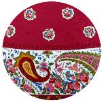 Nappe Ronde Rouge Cosmos 175 cm joli motif Provençal