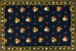 Set de table Provençal 30x45 noir motif Farandole