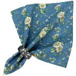 Serviette de table 45x45 cm Bleue motif Betsy
