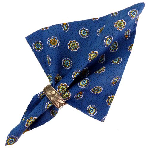 Serviette de table 45x45 cm Bleue motif Provençal Mistraou