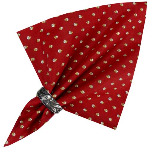 Serviette de table 45x45 cm Rouge motif Provençal Esterel