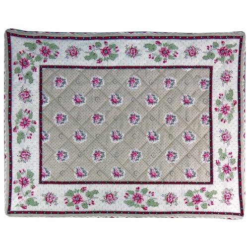 Set de table matelassé 37x47 Gris motif Maianenco