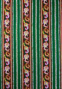 Galon Tissu Provençal 100% coton 140 cm Vert "Cachemire