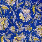 Nappe Carrée Bleue joli motif Provençal "Inola"