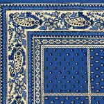 Nappe Rectangulaire Provençale "Vaccarès" Bleu