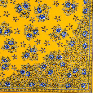 Foulard Provençal Farandole jaune 60x60 cm