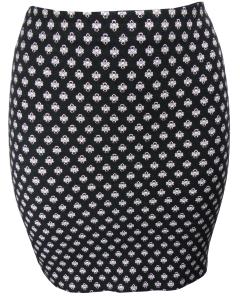 Mini Jupe Noire coton / lycra