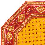 Set de table Octogonal matelassé 35X35 Safran motif Esterel
