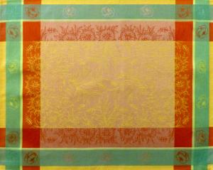 Lot de 4 Sets de table Jacquard Français Jaune Epis jaunes