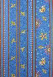 Tissu Provençal coton en bande Laize 140 cm Bleu Lune de Miel