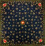 Foulard Provençal Farandole noir 80x80 cm