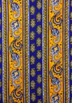 Tissu Provençal 100% coton Laize 150 cm Jaune et Bleu "Lotus