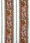 Coupon Tissu Provençal Rouge motif Cachemire 1,55 x 0,55 m