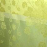 Nappe Jacquard Carrée 175x175 cm Jaune motif Raisin