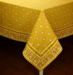 Nappe Carrée 170x170 cm Ocre motif Roussillon